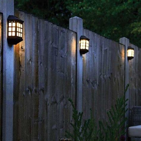 garden fence solar lights|11 stylish solar fence lights to brighten your garden space.